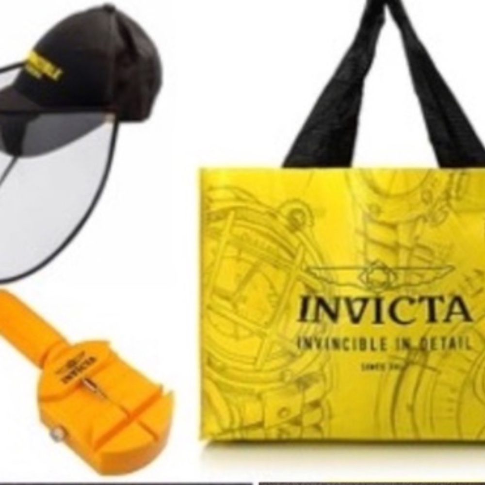 Invicta SWAG Bag 8 Items!! Bag NOTE: Hat not available